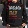 Welcome To The Gen X Playground Generation X 1980 Millennial Sweatshirt Gifts for Old Men