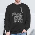 Wenn Man Mir Nicht Das Wasser Reichen Kann Dann Den Wein Sweatshirt Geschenke für alte Männer