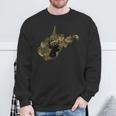 West Virginia Deer Hunter Camo Camouflage Sweatshirt Gifts for Old Men