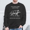 Wild Boar Saying Jägerlatein Hunter Slogan Sweatshirt Geschenke für alte Männer