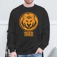 Wildlife Animal Tigercat Sun Tiger Sweatshirt Gifts for Old Men