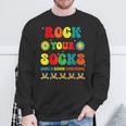 World Down Syndrome Awareness Day Rock Your Socks Groovy Sweatshirt Gifts for Old Men