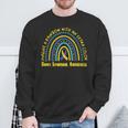 World Down Syndrome Day Awareness National T21 Month Rainbow Sweatshirt Gifts for Old Men