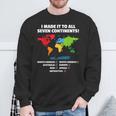 World Traveler Seven Continents 7 Continents Club White Sweatshirt Gifts for Old Men
