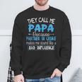 They Call Me Papa Partner In Crime Dad Fathers Day Family Sweatshirt Gifts for Old Men