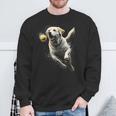 Yellow Labrador Retriever Chasing A Ball Labrador Retriever Sweatshirt Gifts for Old Men