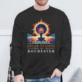 Yoga Total Solar Eclipse April 8Th 2024 Rochester Sweatshirt Gifts for Old Men