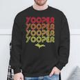 Yooper Retro Upper Peninsula Michigan Sweatshirt Gifts for Old Men