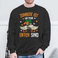 Zuhause Ist Wo Meine Enten Sind Ente Sind Du Sweatshirt Geschenke für alte Männer