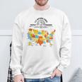 All 63 Us National Parks Map US National Park Hiking Map Sweatshirt Gifts for Old Men