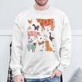 Adorable Animal De La Ferme Mignon Cheval Gros Chien Chat Poule Canard Enfants Sweater e Cadeaux pour les vieillards