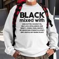 African American Black Mixed With Shea Melanin Sweatshirt Gifts for Old Men