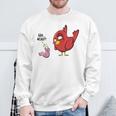 Äh Miau Bird And Wurm Fun Witz Gray S Sweatshirt Geschenke für alte Männer