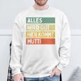 Alles Wird Gut Hier Kommt Mutti Retrointage First Name Saying Sweatshirt Geschenke für alte Männer