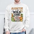 Auntie Of The Wild One Birthday 1St Safari Jungle Family Sweatshirt Gifts for Old Men