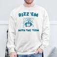 Autism Rizz Em With The Tism Meme Autistic Raccoon Sweatshirt Gifts for Old Men