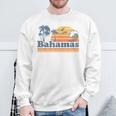 Bahamas Beach Summer Vacation Sunset Vintage 70'S Retro Sweatshirt Gifts for Old Men