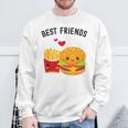 Best Friends Kawaii Burger & Fries Sweatshirt Gifts for Old Men