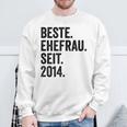 Beste Ehefrau Seit 2014 Sweatshirt Geschenke für alte Männer