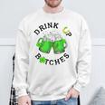 Bitches Drink Up St Patrick's Day Beer Lover Womens Sweatshirt Gifts for Old Men