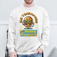 Burger-Fun- Witziger Spruch Comic-Style Sweatshirt Geschenke für alte Männer