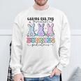 Caring For The Sweetest Bunnies Pediatric Easter Nurse Sweatshirt Gifts for Old Men