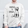 Cat Meows It Going Sweatshirt Gifts for Old Men