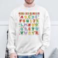 Child Life Specialist Cls Dinosaur Dino Child Life Alphabet Sweatshirt Gifts for Old Men