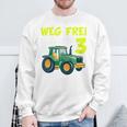 Children's 3Rd Birthday Wake Frei Ich Bin Schon 3 Jahre Traktor Trecker Sweatshirt Geschenke für alte Männer