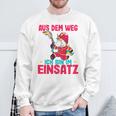 Children's Aus Dem Weg Bin Im Einsatz Fire Engine Unicorn Fire Brigade Sweatshirt Geschenke für alte Männer