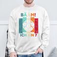 Children's Bäm Ich Bin 7 Sieben Jahre Boy 7Th Birthday Football Sweatshirt Geschenke für alte Männer