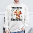 Cow I'm Not Clumsy The Floor Just Hates Me The Table Sweatshirt Gifts for Old Men