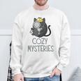 Cozy Mysteries Cute Cat Cozy Murder Mystery Cat Detective Sweatshirt Gifts for Old Men