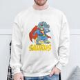 Daddy Saurus T-Rex Superhero Dinosaur Fathers Day Dad Father Sweatshirt Gifts for Old Men