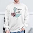 Driven To Read Pigeon Library Reading Books Sweatshirt Gifts for Old Men