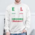 Egal Wie Cool Dein Papa Ist Meiner Ist Italiener Italien Raglan Sweatshirt Geschenke für alte Männer