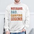 Ehemann Papa Camping Legende Raglan Sweatshirt Geschenke für alte Männer