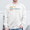 Ehemann Papa Räuchermeister Held Retro Grillmeisterintage Raglan Sweatshirt Geschenke für alte Männer