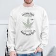 Ein Echter Pfälzer Raucht Kein Cannabis Pfalz Marihuana Wein Sweatshirt Geschenke für alte Männer