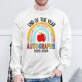 End Of The Year Autographs 20232024 Last Day Of School Sweatshirt Gifts for Old Men