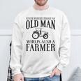 Farmer Never Underestimate An Old Man Farmer Sweatshirt Gifts for Old Men
