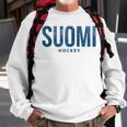 Finland Suomi Hockey Distressed Vintage RetroSweatshirt Gifts for Old Men