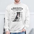 Border Collie Dog Holder Anatomy Dog Sweatshirt Geschenke für alte Männer