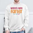 Dad Joke World's Best Farter I Mean Father Fathers Day Sweatshirt Gifts for Old Men
