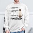 Siamese Apparel Get A Siamese Kitten Cat Sweatshirt Gifts for Old Men