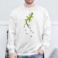 Für Echsen & Reptilien Fans Kletternder Salamander Gecko Sweatshirt Geschenke für alte Männer