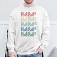 Für Papa Zur Geburt Zweites Kind Papa Hoch 2 Sweatshirt Geschenke für alte Männer