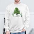 Garden Gardening Gardening Tree Heartbeat Sweatshirt Geschenke für alte Männer