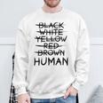 Gegen Rassismus No Racism Human Sweatshirt Geschenke für alte Männer