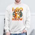 I Go Meow Singing Cat Meme Cat Lovers Cat Owner Outfit Sweatshirt Gifts for Old Men